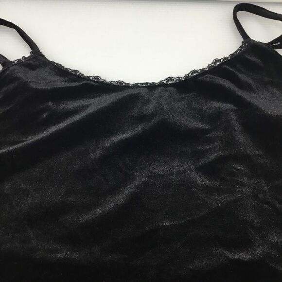 Ultra Flirt Lace Scoop Neck Velour Tank Top (C1) - Picture 5 of 6